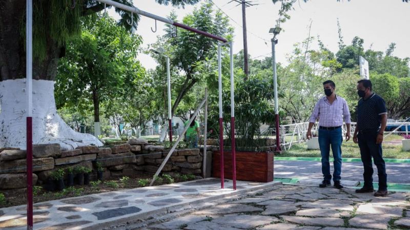 Alcalde evalúa obras en Parque Ecológico